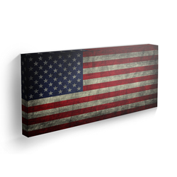 American Flag Grunge - Bravo Landscape